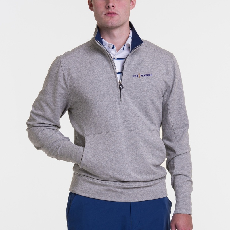 2025 THE PLAYERS | RUSSEL QUARTER ZIP GREY HEATHER SML