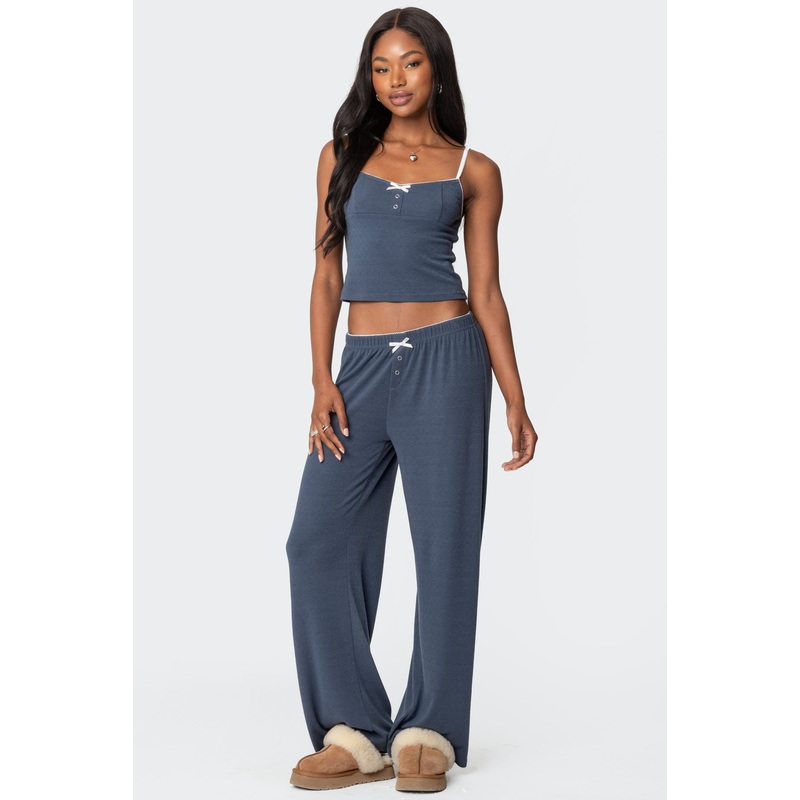 Kleo Pointelle Pants NAVY XS