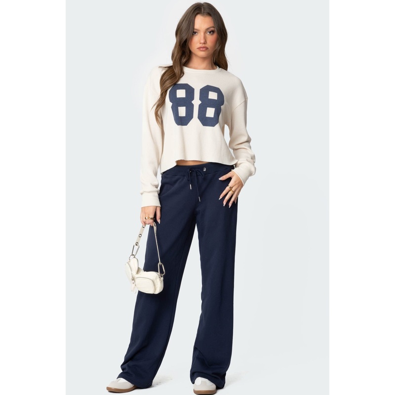 Quinn Straight Leg Sweatpants NAVY XS