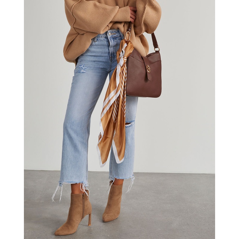 Somaya Square Scarf Camel O/S