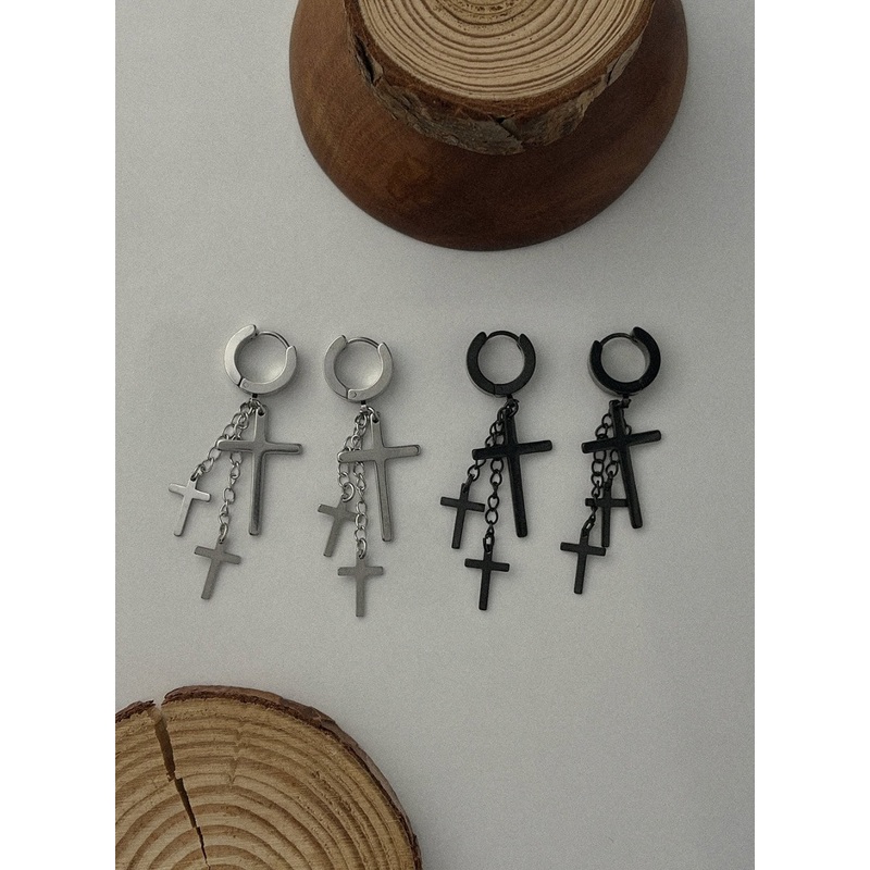 3 Level Chain One Touch Piercings IL415 Gray One Size