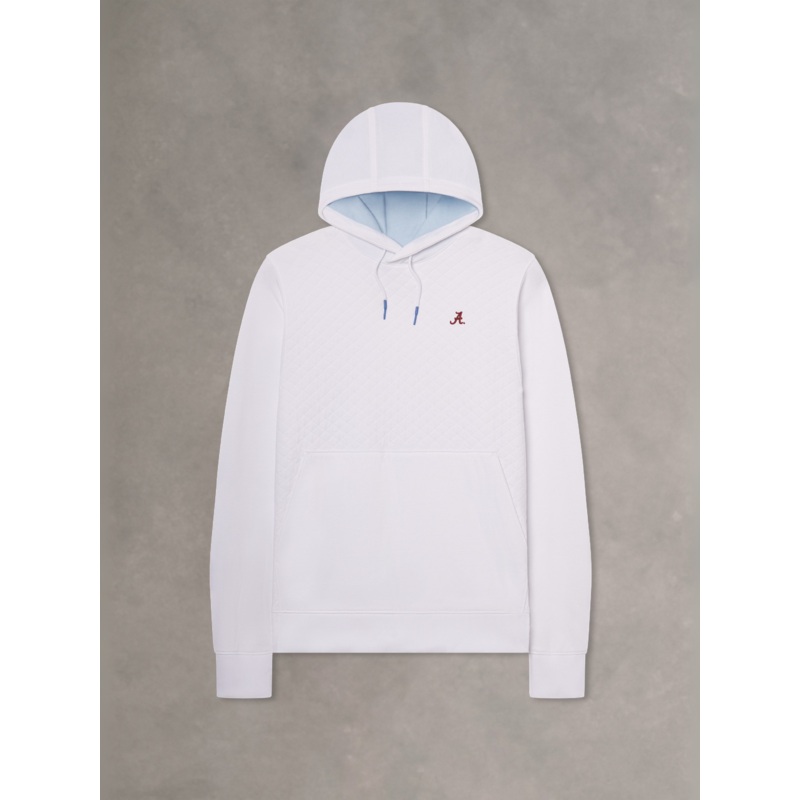 ALABAMA | ANDY QUILTED HOODIE | COLLEGIATE WHITE SML