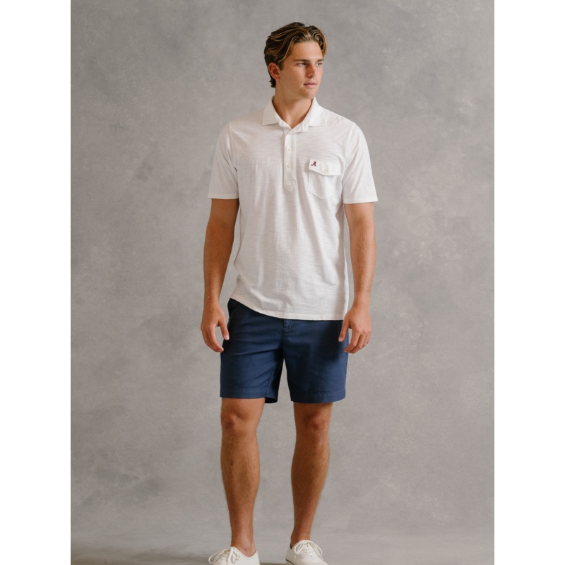 ALABAMA | GRAHAM POLO | COLLEGIATE WHITE SML