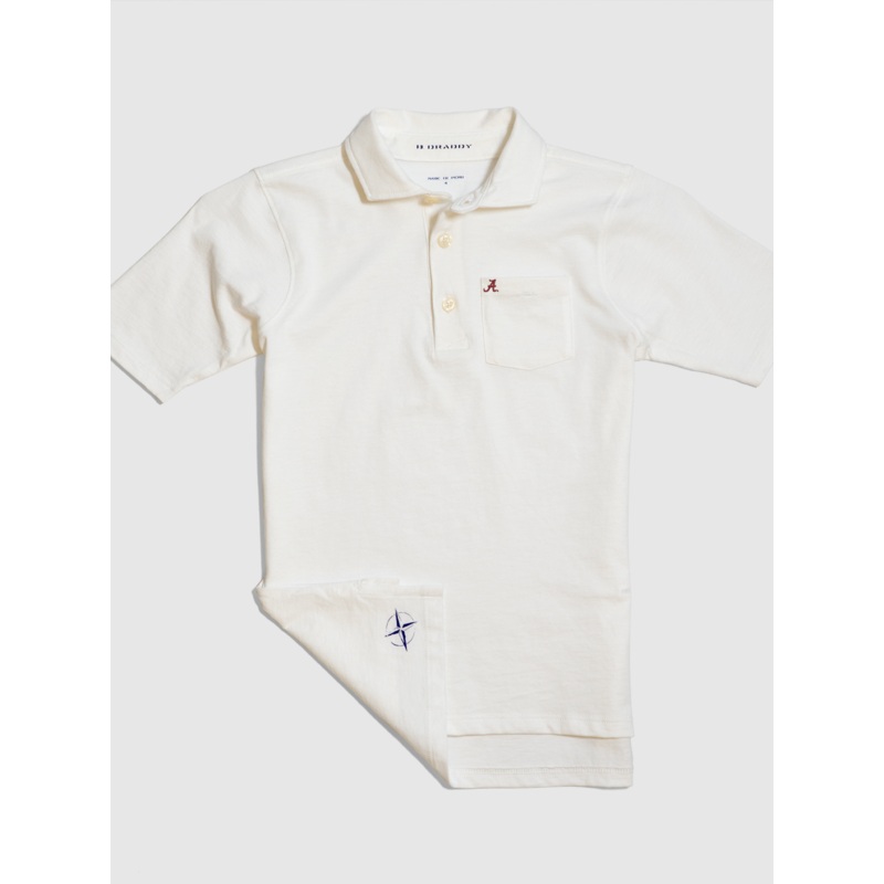 ALABAMA | JUNIORS BILLY POLO | COLLEGIATE WHITE 2
