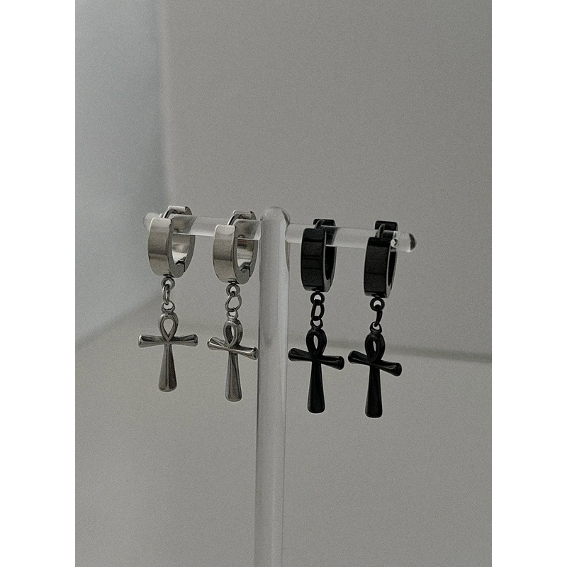 Angel Cross Piercings IL415 Gray One Size