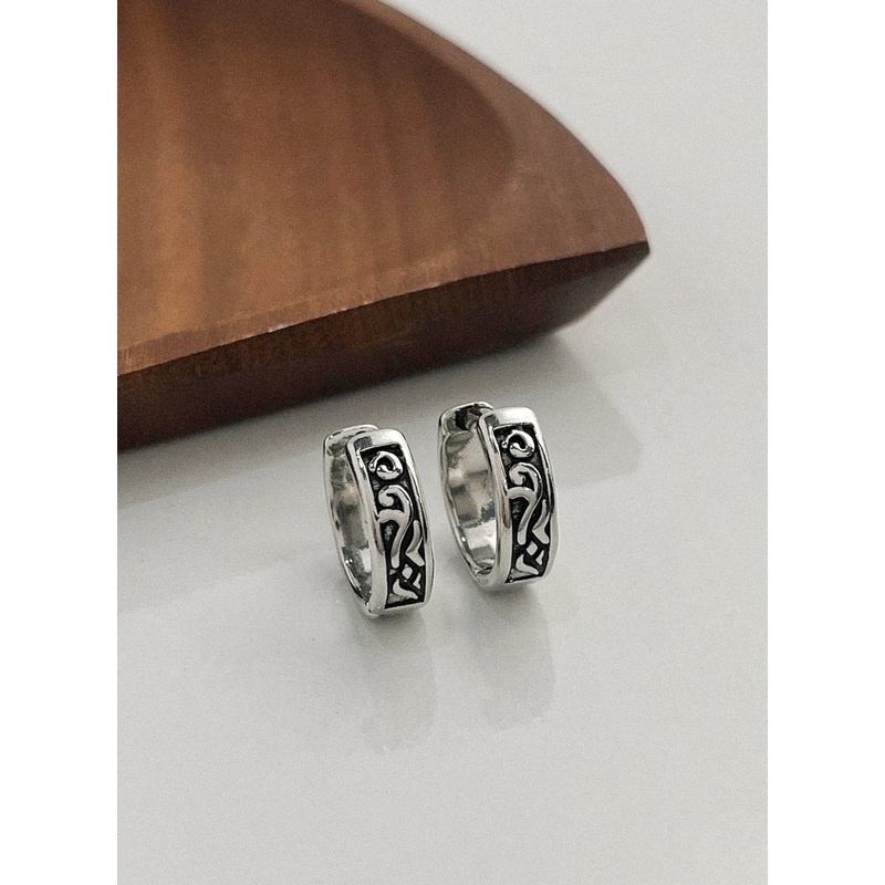 Anna Round Earrings IL415 Gray One Size