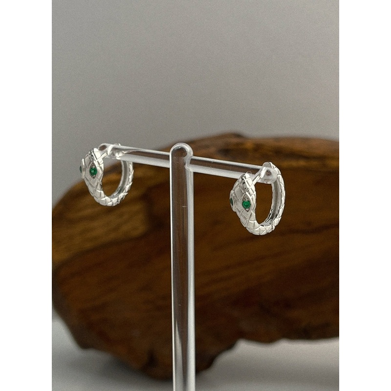 Greenai Ringe Earrings IL415 Gray One Size