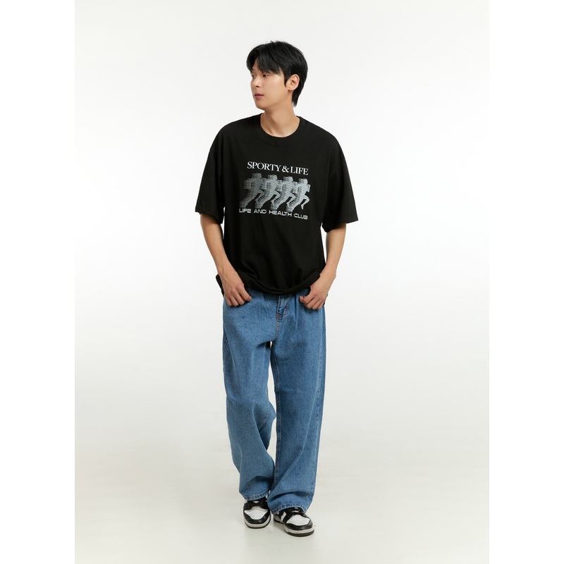 Men’s Wide Fit Jeans IL412 Blue S