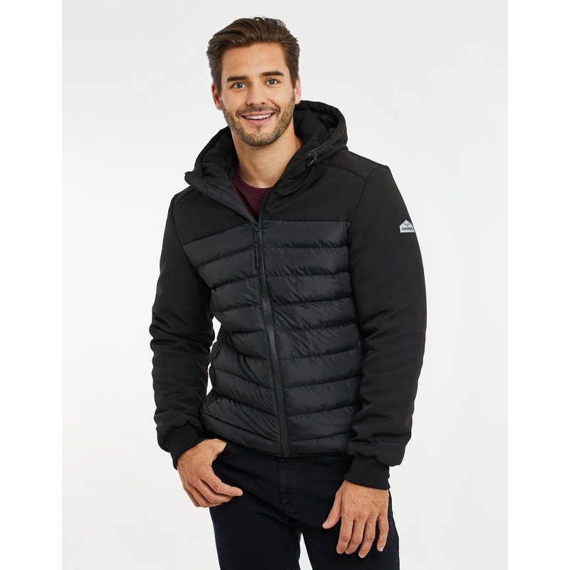 Black Lightweight Padded Jacket Black S