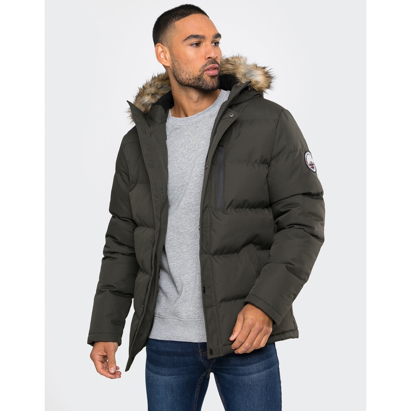 Khaki Green Parka Jacket Khaki Green S