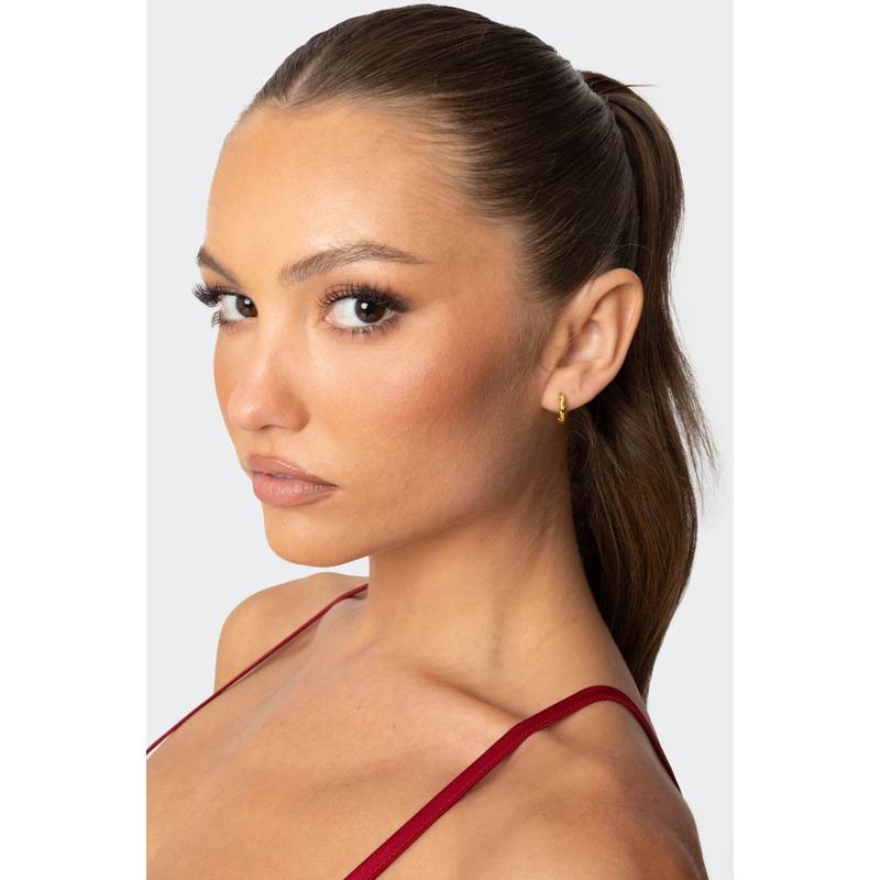 Stardust Mini Hoop Earrings GOLD OS