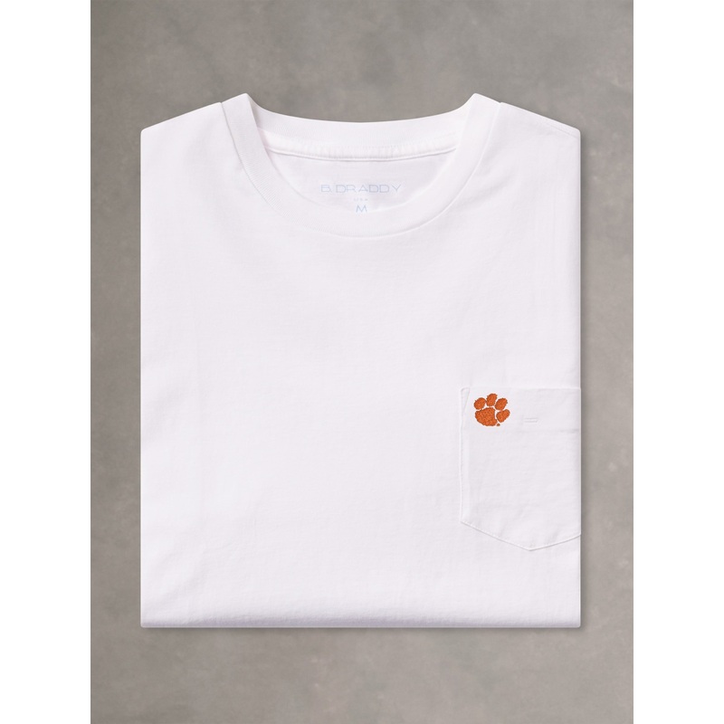 CLEMSON | DEWEY SHORT-SLEEVE TEE | COLLEGIATE WHITE SML