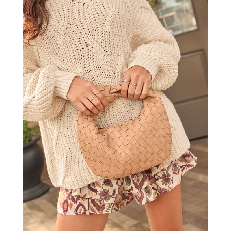 Tierra Woven Knot Handbag Natural O/S