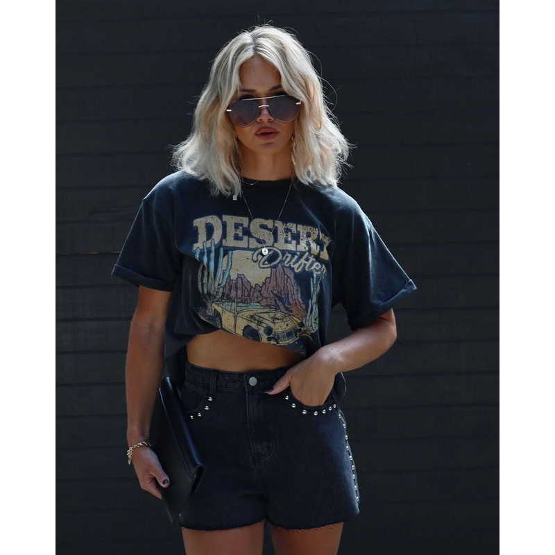 Desert Western Tee Black S