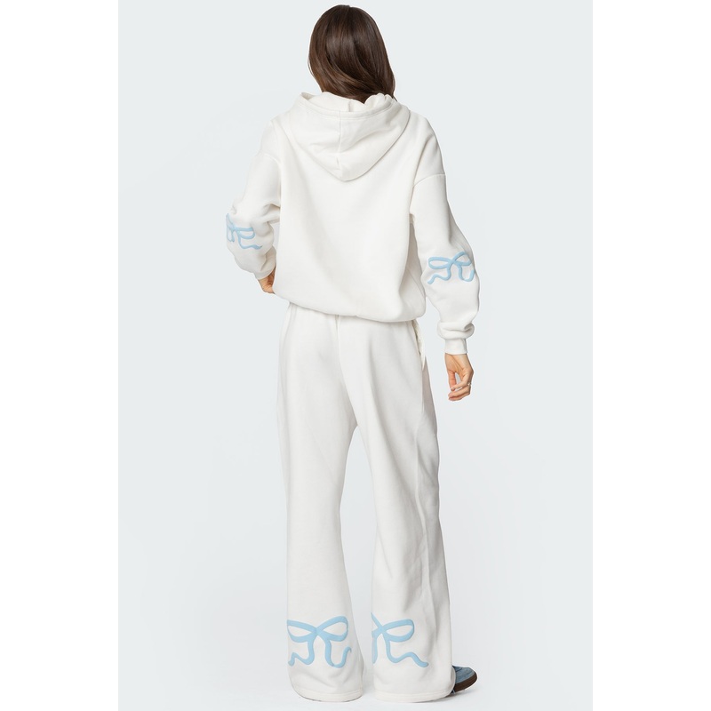 Bonney Bow Detail Sweatpants CREAM XS
