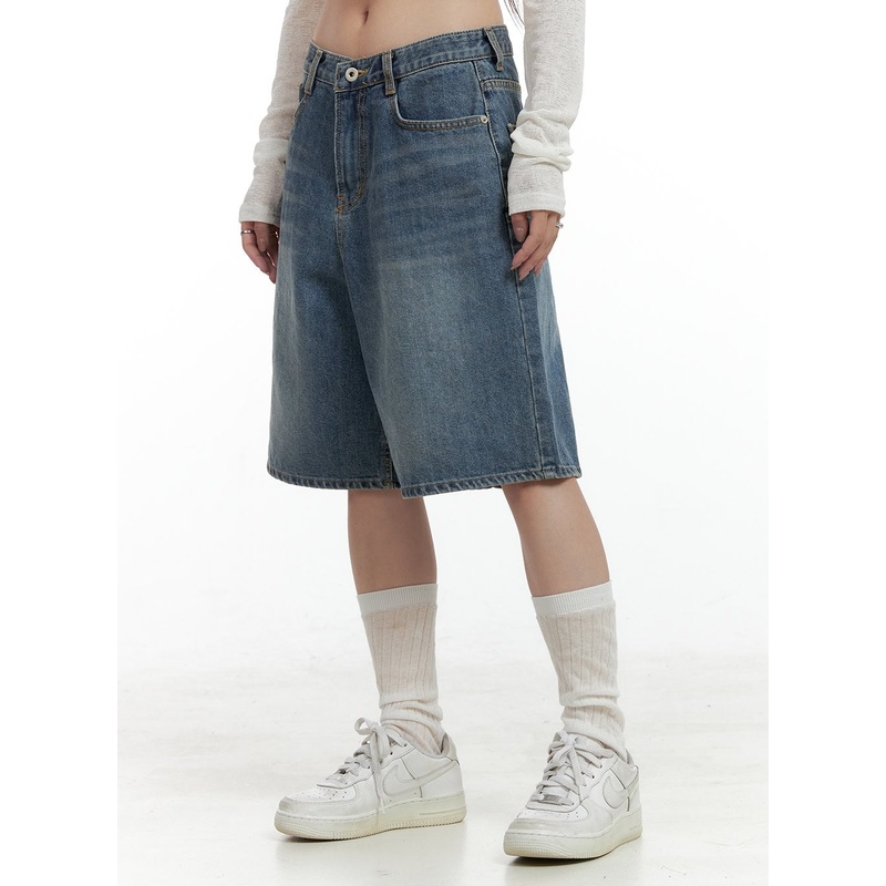 Low Rise Bermuda Jorts CL424 Blue S