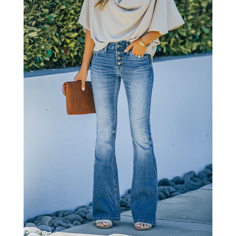 Marcos High Rise Flare Denim Unknown 24