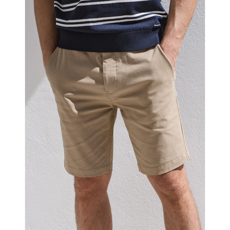 Stone Belted Chino Shorts Stone 30