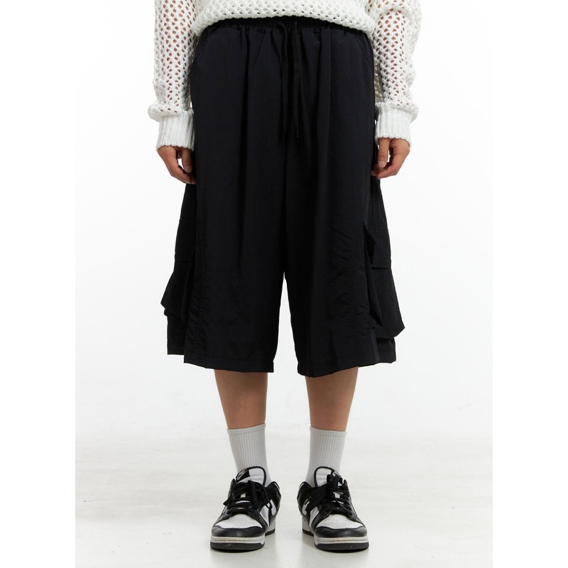 Men’s Cotton Cargo Shorts CL429 Black M/L