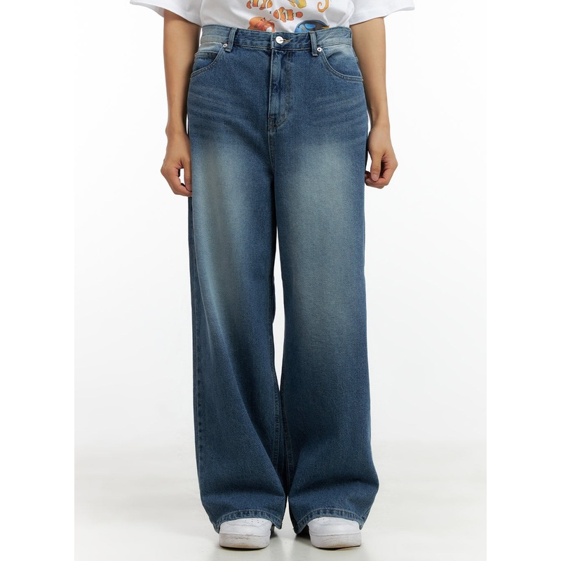Men’s Wide Fit Baggy Jeans CL429 Blue S