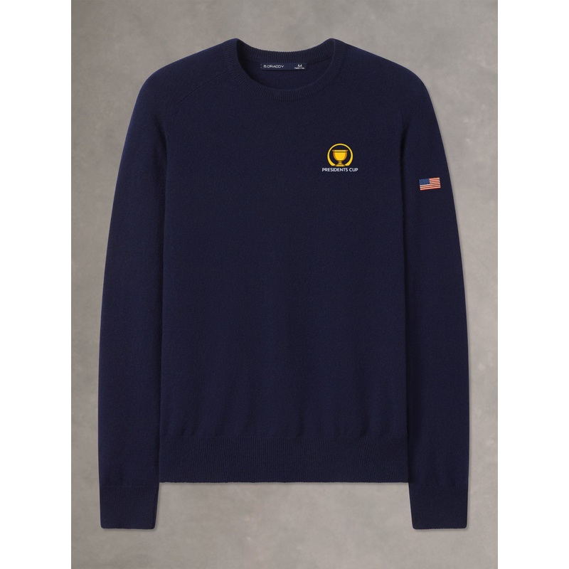 007 CASHMERE CREWNECK | U.S. TEAM | NAVY NAVY SML