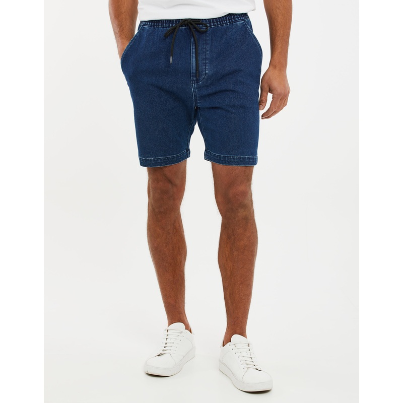 Blue Denim Shorts Blue S