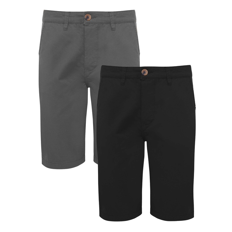 Black & Slate Chino Shorts (2 Pack) Black & Slate 30