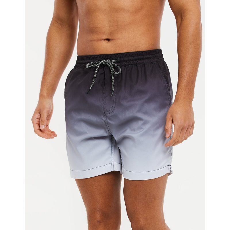 Grey Ombr Swim Shorts Grey S