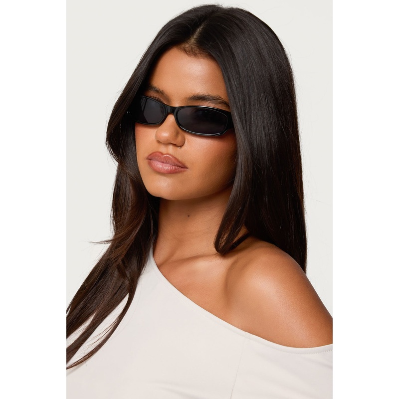 Kessie Rectangle Sunglasses BLACK OS