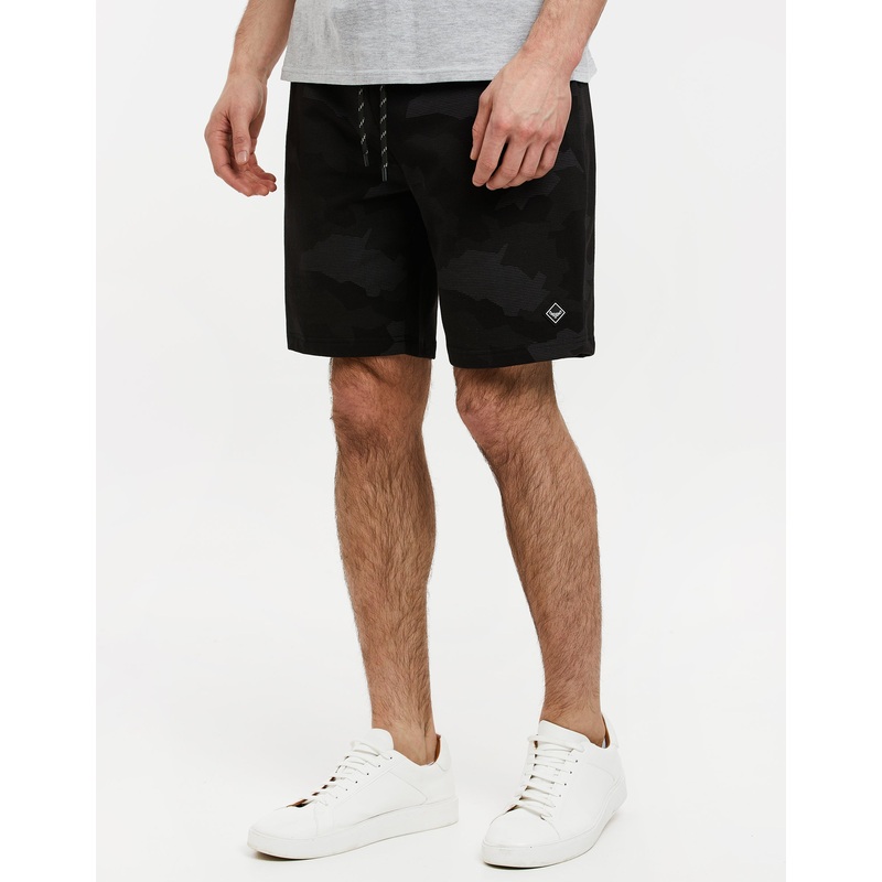 Charcoal Grey Camo Sweat Shorts Charcoal Grey S