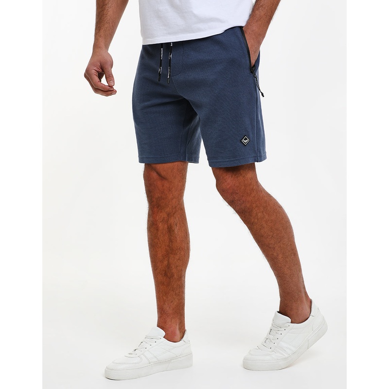 Denim Blue Fleece Sweat Shorts Denim Blue S