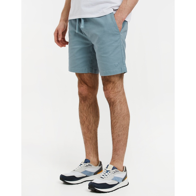 Duck Egg Blue Jogger Style Chino Shorts Duck Egg Blue S