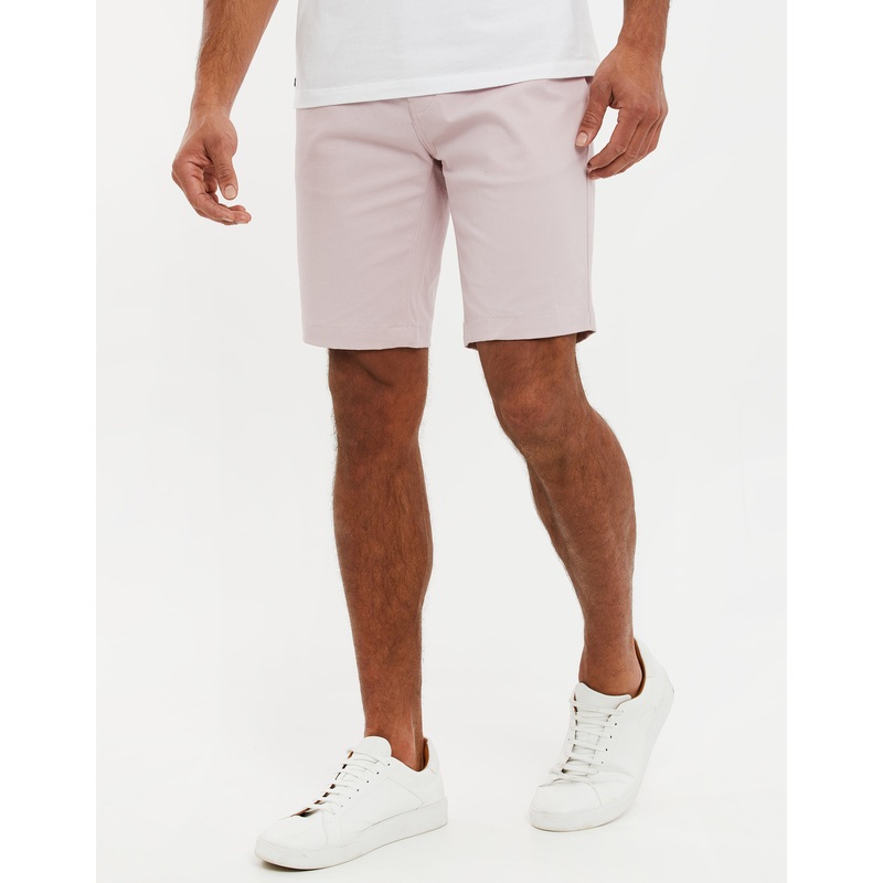 Dusky Pink Slim Fit Chino Shorts Dusky Pink 30