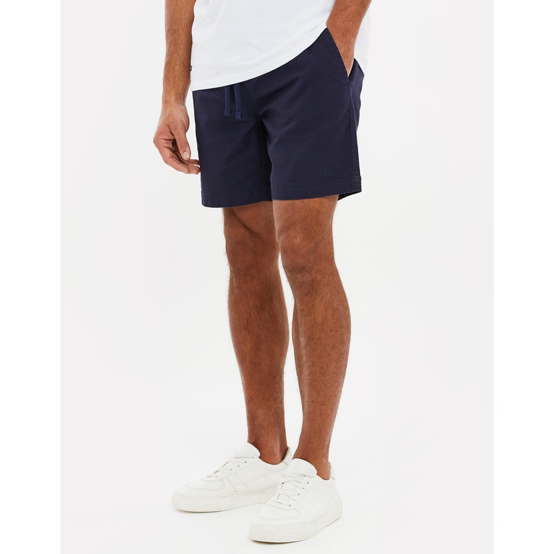 Navy Jogger Style Chino Shorts Navy S