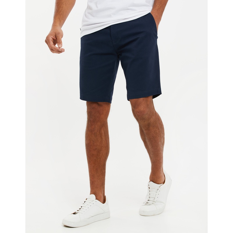 Navy Slim Fit Chino Shorts Navy 30