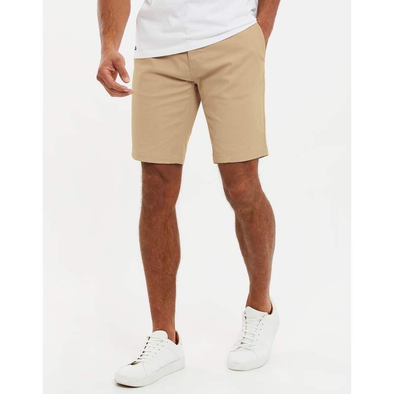Stone Slim Fit Chino Shorts Stone 30