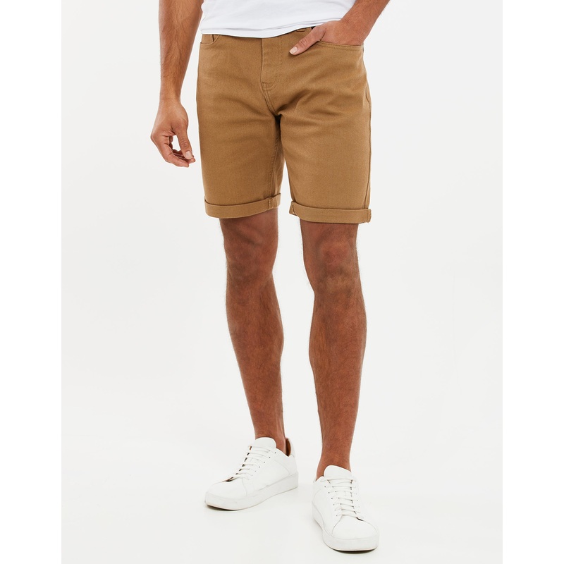 Camel Brown Chino Shorts Camel Brown 30