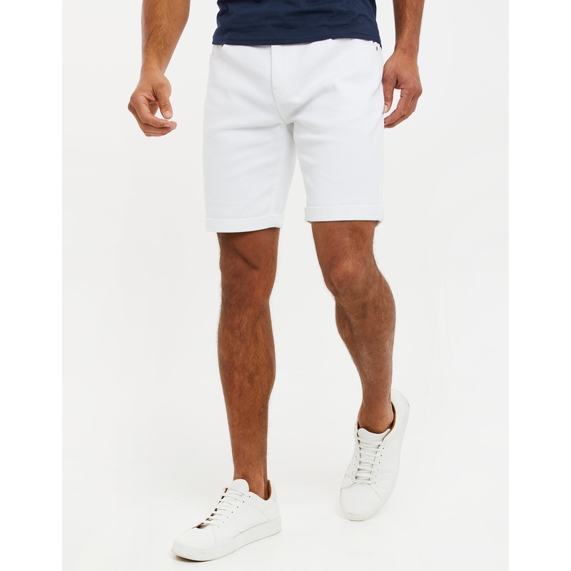 White Chino Shorts White 30