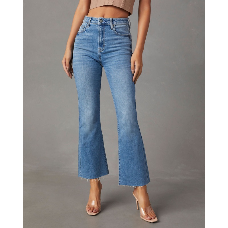 Derita High Rise Straight Leg Jeans Light Wash 24