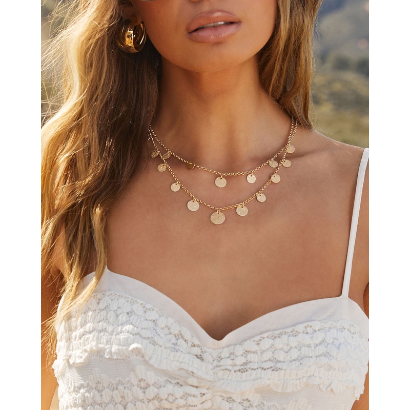 Gleaming Gypsy Layered Necklace Gold O/S