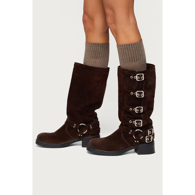 Cable Knit Socks BROWN OS