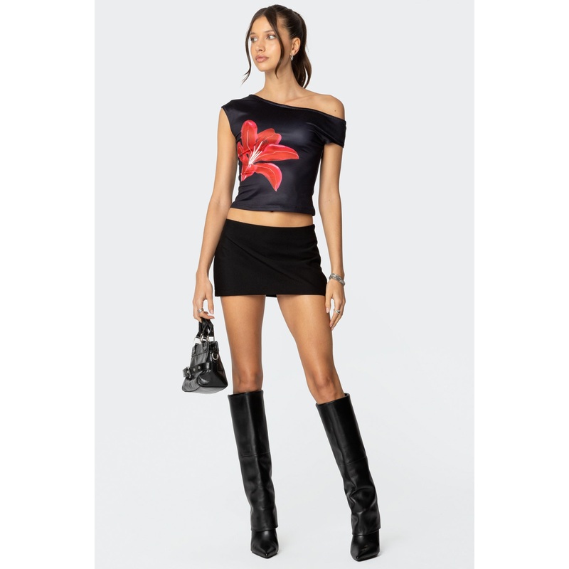 Firelily Asymmetric Top BLACK XS