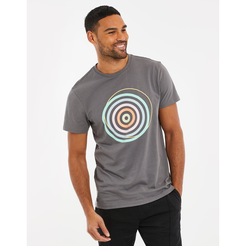 Slate Grey Graphic Print T-Shirt Slate Grey S