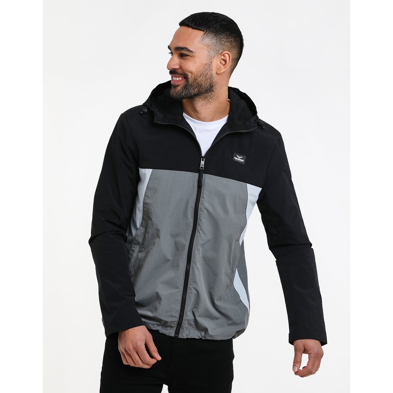 Black Colourblock Jacket Black S