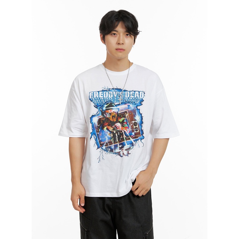 Men’s Graphic T-Shirt IG409 White M/L