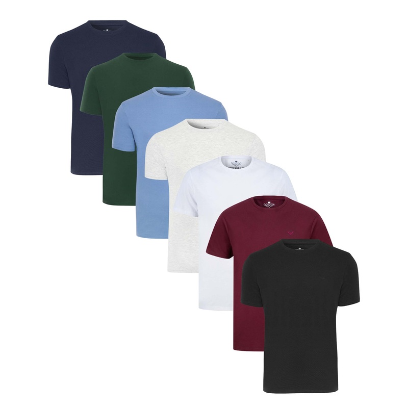 Multi Cotton Rich T-Shirts (7 Pack) Multi S