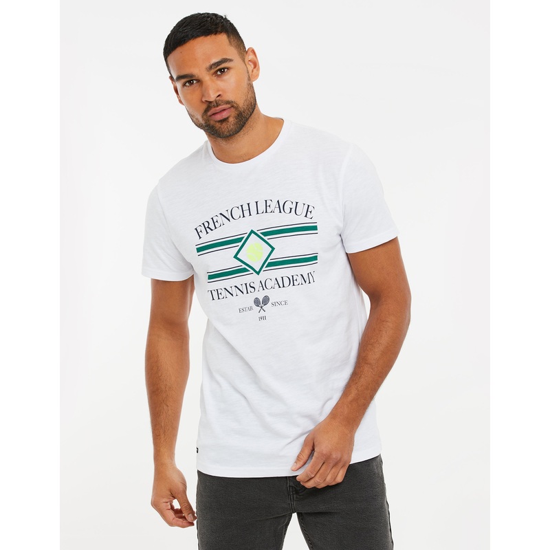 White Tennis T-Shirt White S