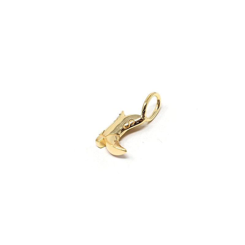 Cowboy Boot 14k Plated Charm Gold O/S