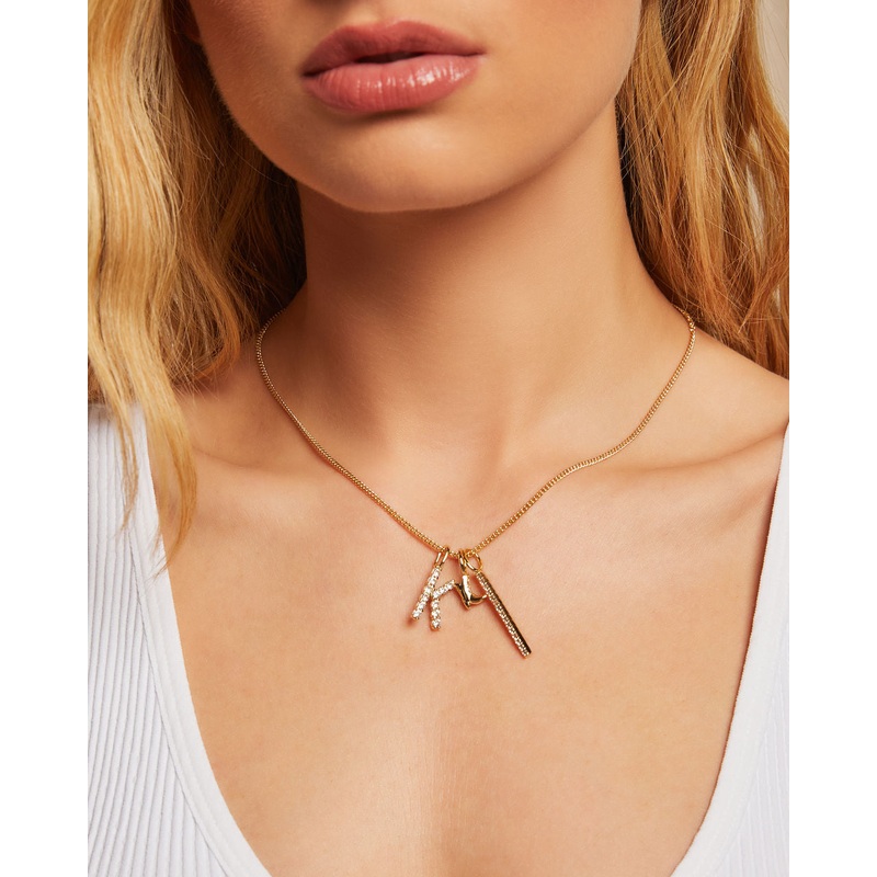 Skinny Curb 14k Plated Chain Gold O/S