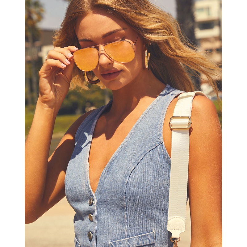 Coastal Classic Aviator Sunglasses Rose Gold O/S